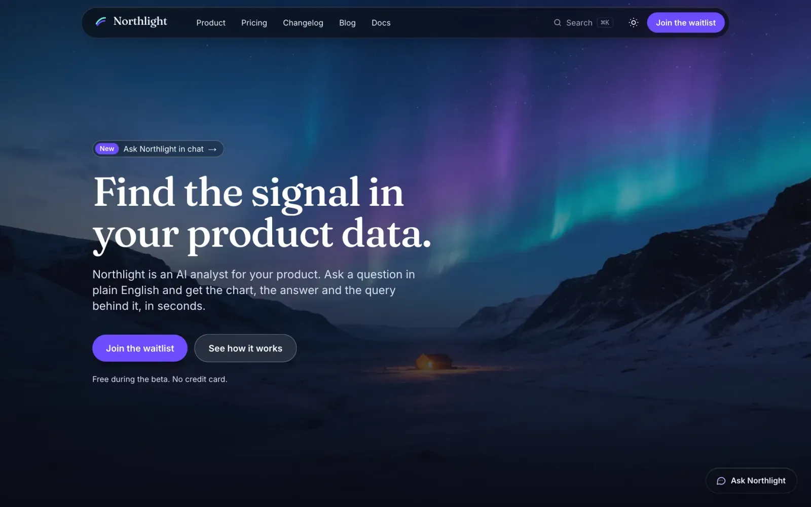 The Aurora template running locally